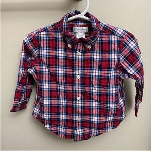 Ralph Lauren Plaid Shirt - 12M